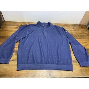 Donald Ross Pullover Mens 2XL Blue 1/4 Zip Golf Performance Jacket